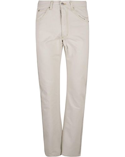 Maison Margiela Straight Buttoned Jeans - Gray