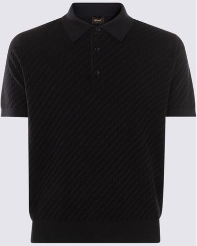 Brioni Cotton Blend Polo Shirt - Black