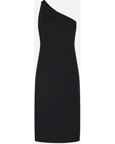 Filippa K Acetate-Blend One-Shoulder Dress - Black