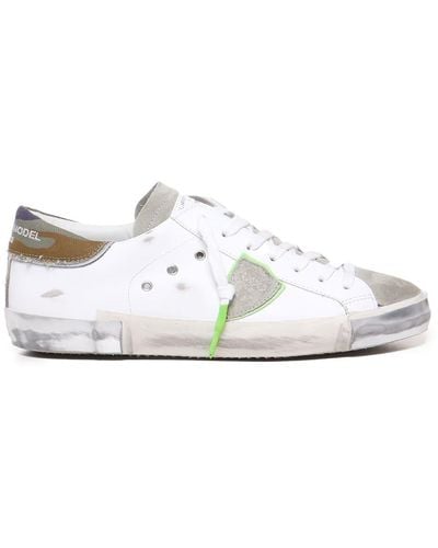 Philippe Model Paris Logo-Patch Sneakers - White