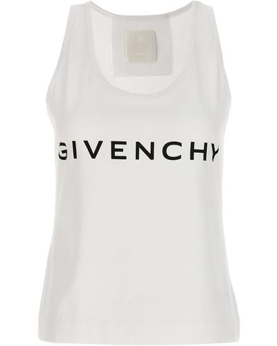 Givenchy Logo Print Tank Top - White