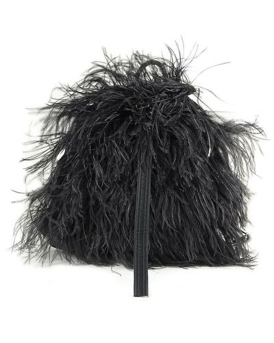 N°21 Synthetic Feathers Backpack - Black