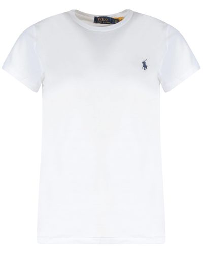 Ralph Lauren Wimbledon Logo-embroidered Cotton T-shirt - White