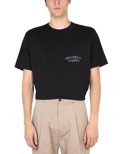 Universal Works Crewneck T-Shirt - Black