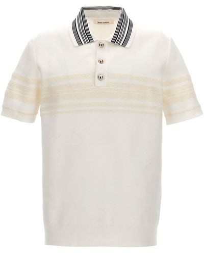 Wales Bonner 'Dawn' Polo Shirt - White