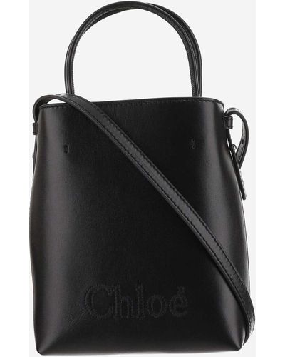 Chloé Sense Micro Tote Bag - Black