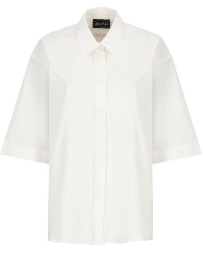 Andrea Ya'aqov Cotton Blend Shirt - White