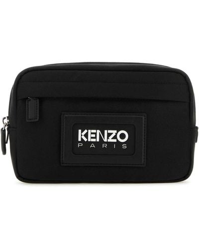 KENZO Canvas Belt Bag - Black