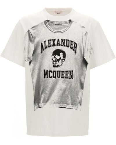 Alexander McQueen Logo Print T-Shirt - White
