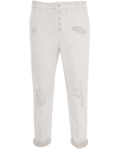 Dondup Frayed Jeans - White