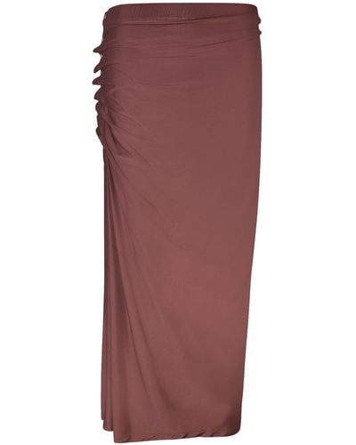 Rabanne Jersey Long Skirt - Purple
