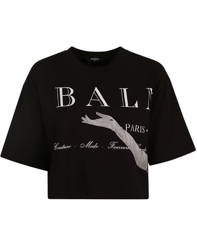 Balmain Jolie Madame T-shirt - Black