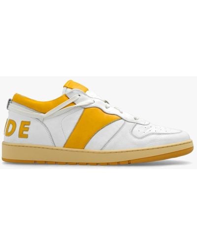 Rhude Trainers With Logo - Yellow