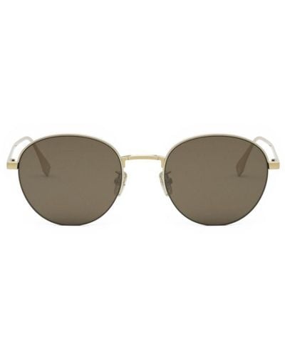 Fendi Round-frame Sunglasses - Brown