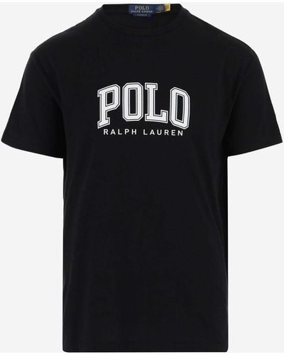 Ralph Lauren Cotton T-Shirt With Logo - Black