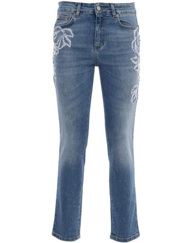 Ermanno Scervino Jeans With Lace - Blue