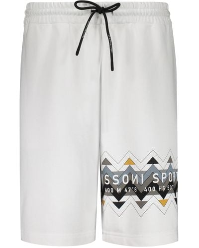 Missoni Cotton Bermuda Shorts - Grey