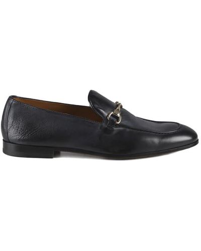 Doucal's Leather Loafers With Chetta Horsebit - White