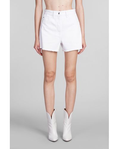 IRO Salvadors Shorts In White Cotton