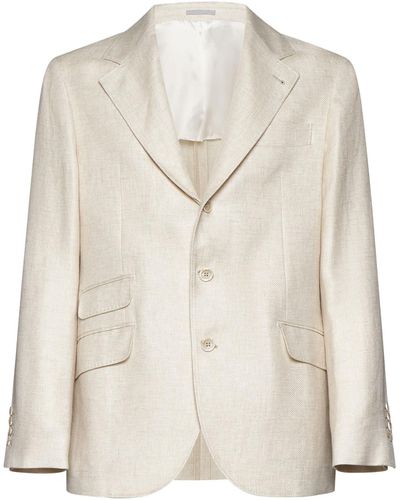 Brunello Cucinelli Jackets - White