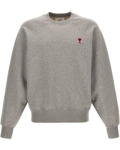 Ami Paris 'Ami De Coeur' Sweatshirt - Grey
