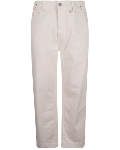 Objects IV Life Straight Buttoned Jeans - White