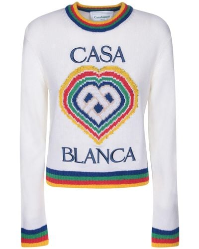 Casablancabrand Sweater With Logo - Gray