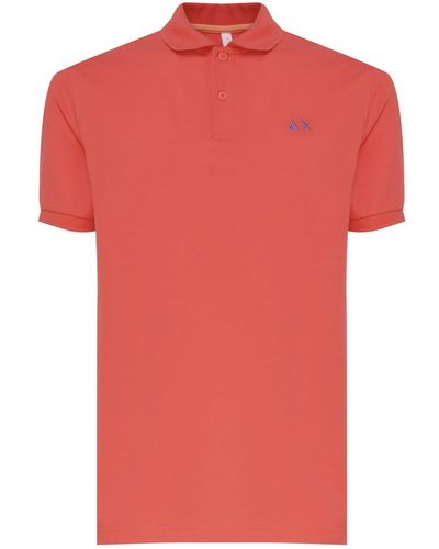 Sun 68 Polo T-Shirt - Red