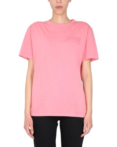 Autry Sunburnt T-Shirt - Pink
