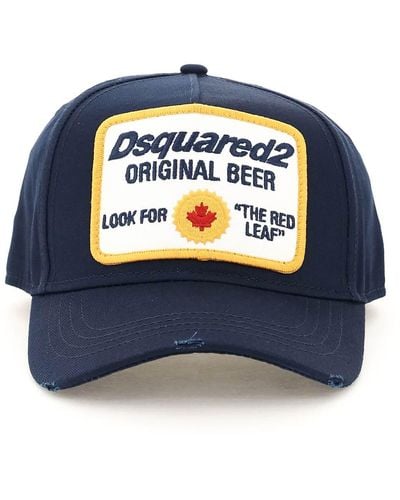 DSquared² Baseball Hat With Logo Patch - Blue
