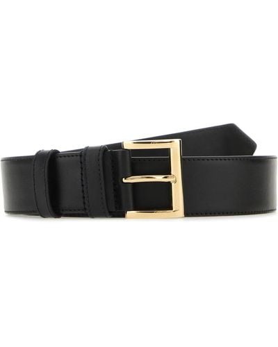 Prada Leather Belt - White