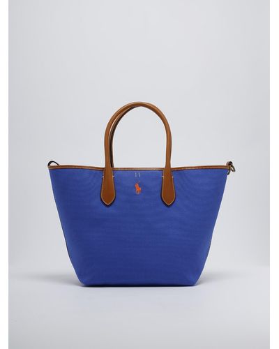 Polo Ralph Lauren Canvas Shopping Bag - Blue
