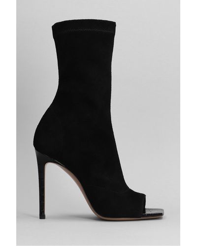 Paris Texas Amanda High Heels Ankle Boots - Black