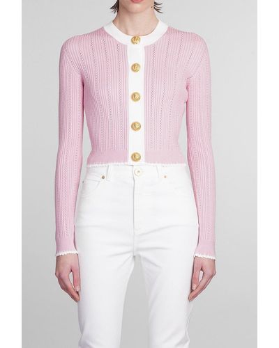 Balmain Knit Cardigan - Pink