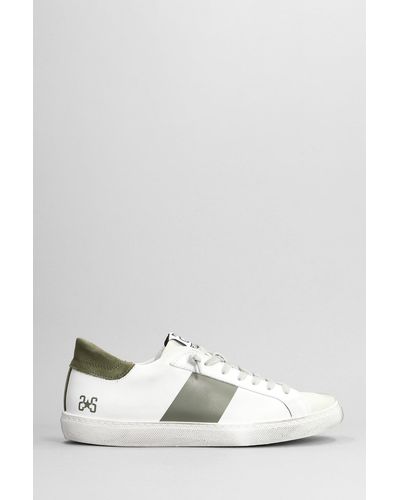 2Star Sneakers In White Leather
