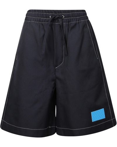 Sunnei Elasticated Shorts - Blue