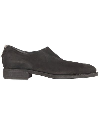 Guidi Leather Lace-Up - Grey