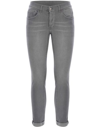 Dondup Jeans George Made Of Stretch Denim - Grey