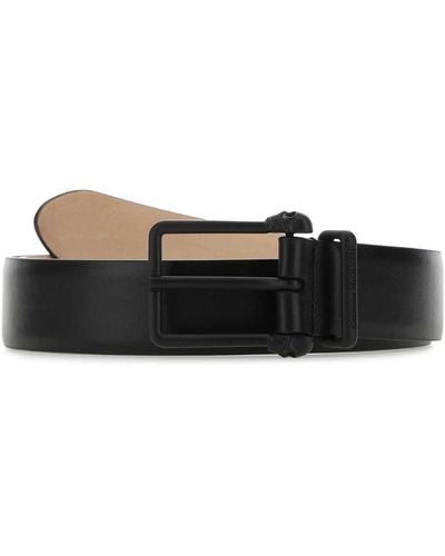 Alexander McQueen Leather Belt - Black