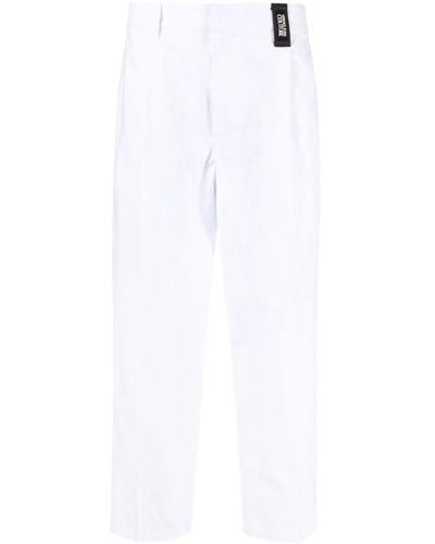 Versace Jeans Couture Technical Trousers Clothing - White