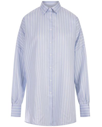 Ermanno Scervino And Striped Over Shirt - Blue