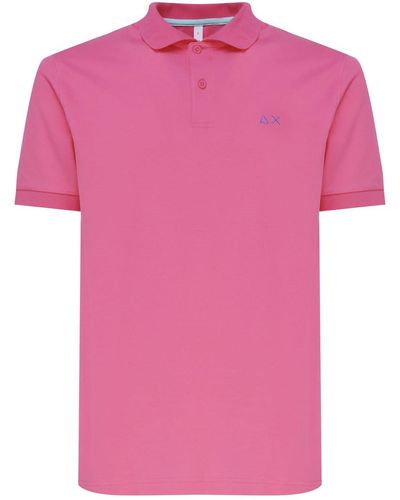 Sun 68 Polo T-Shirt - Pink
