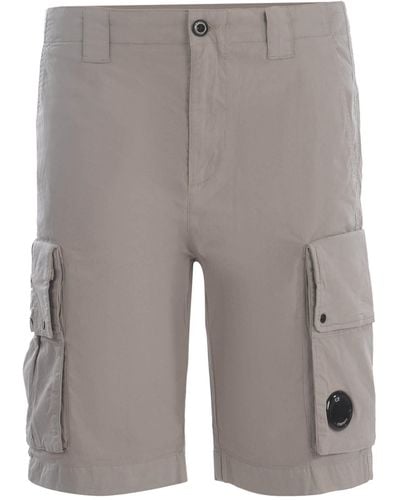 C.P. Company Shorts Cargo Made Of Cotton - Grey