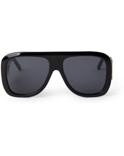 Palm Angels Sonoma Shield Frame Sunglasses - Blue