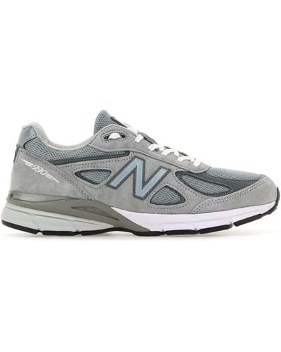 New Balance Fabric And Suede 990 Trainers - White