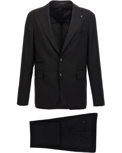 Tagliatore Wool Suit - Black