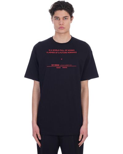 Raf Simons T-shirt In Cotton - Black