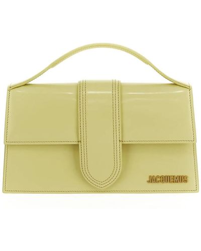 Jacquemus Le Grande Bambino Leather Top Handle Bag - Yellow