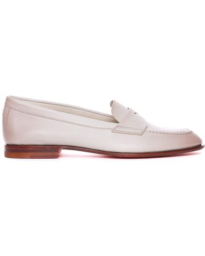 Santoni Flat Shoes - White
