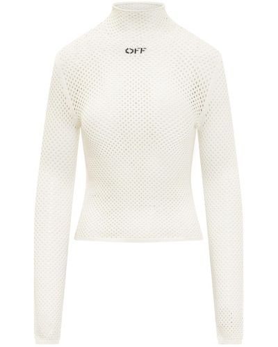 Off-White c/o Virgil Abloh Off- Turtleneck Sweater - White